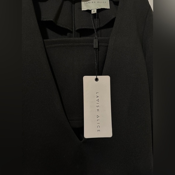 Lavish Alice Black Cutout Bandeau‎ Dress Size UK 6 - Picture 3 of 3